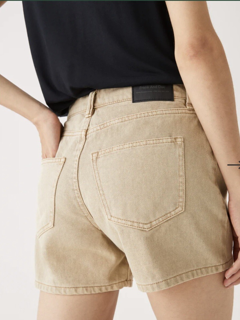 Women’s High-Rise brown Frank & Oak Shorts